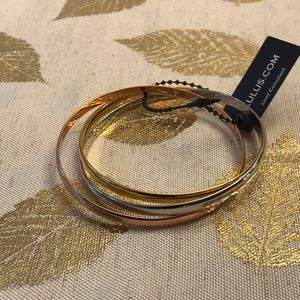 NWT tri colored bangle bracelet
